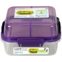 Pudełko na jedzenie Sistema Lunch Stack To Go Square 1,24l fioletowy