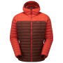 Kurtka zimowa męska Mountain Equipment Particle Hooded Jacket czerwony Firedbrick/Cardinal