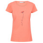 Koszulka damska Regatta Womens Breezed II pomarańczowy Fusion Coral
